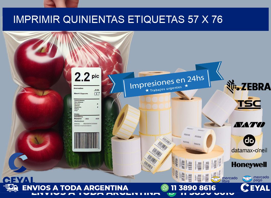 IMPRIMIR QUINIENTAS ETIQUETAS 57 x 76