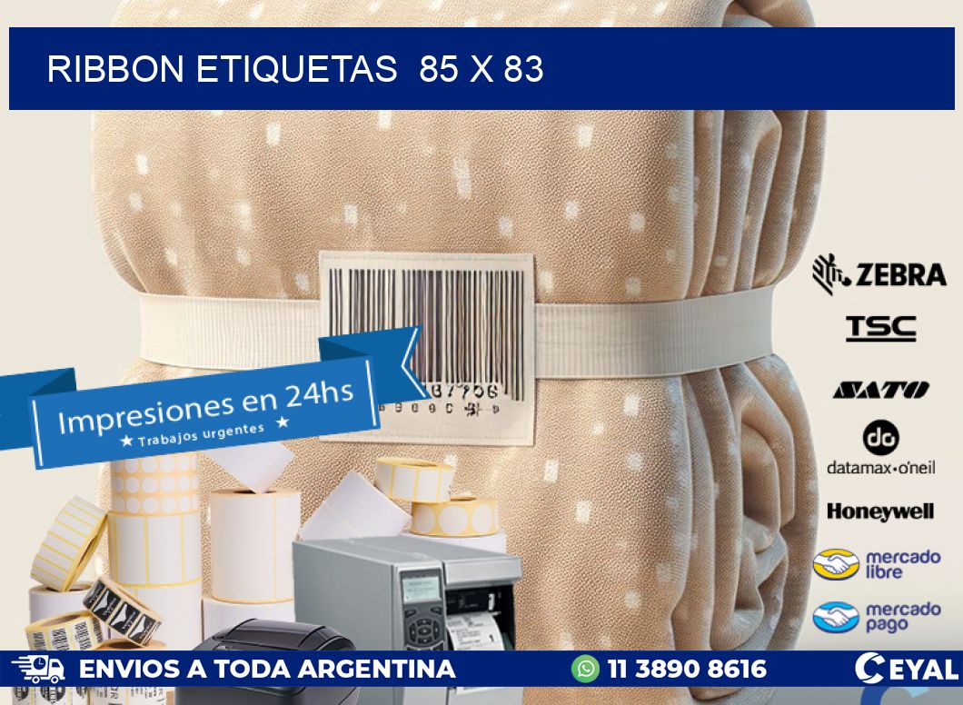 RIBBON ETIQUETAS  85 x 83