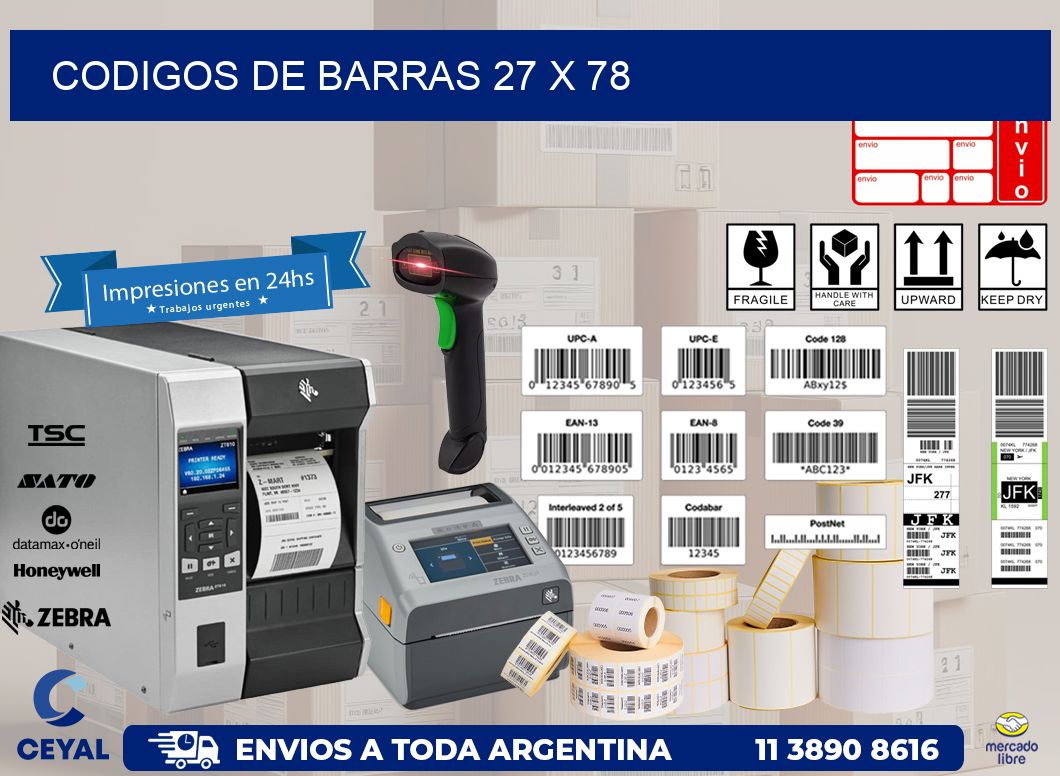 codigos de barras 27 x 78