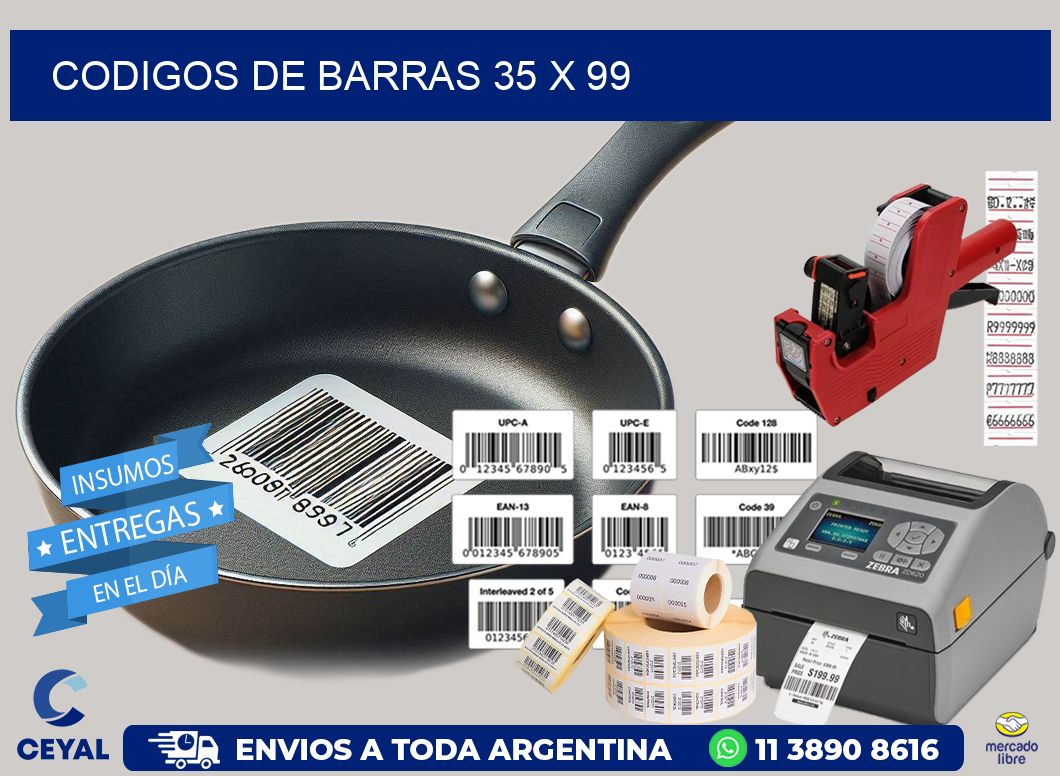 codigos de barras 35 x 99