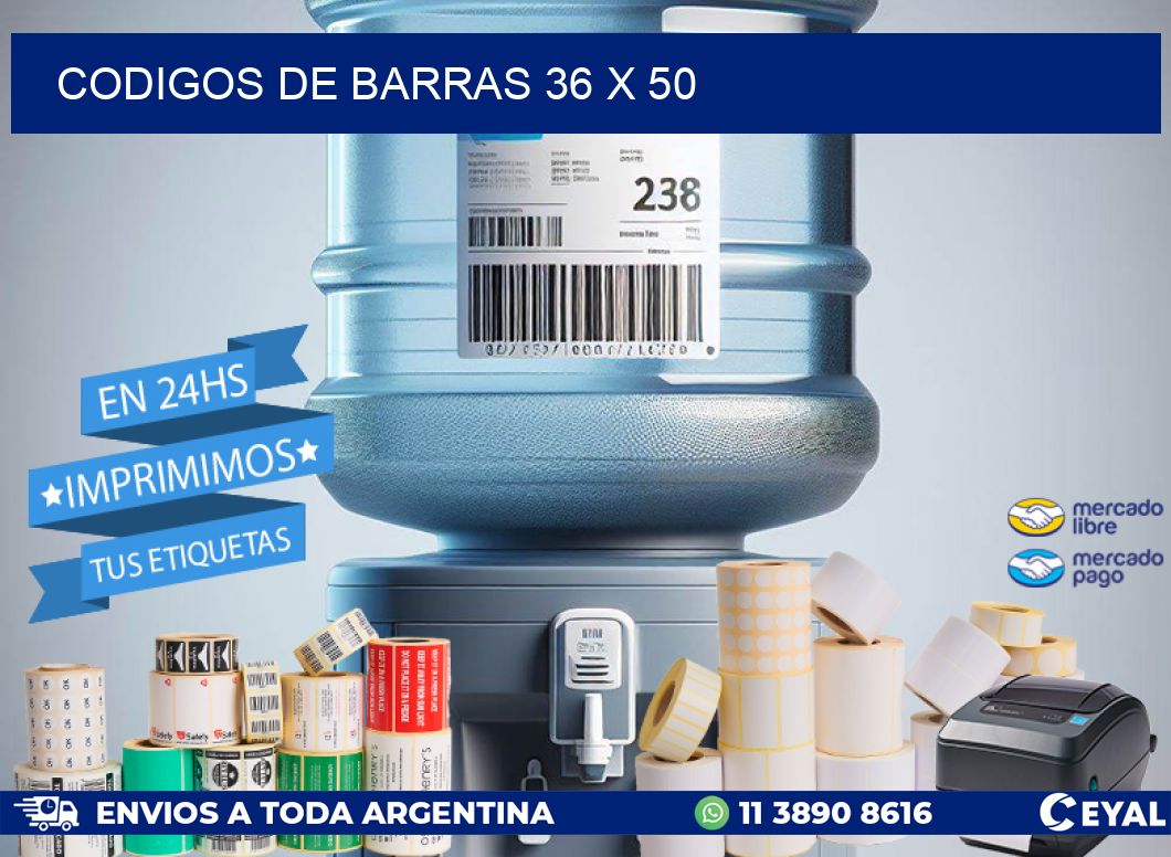 codigos de barras 36 x 50