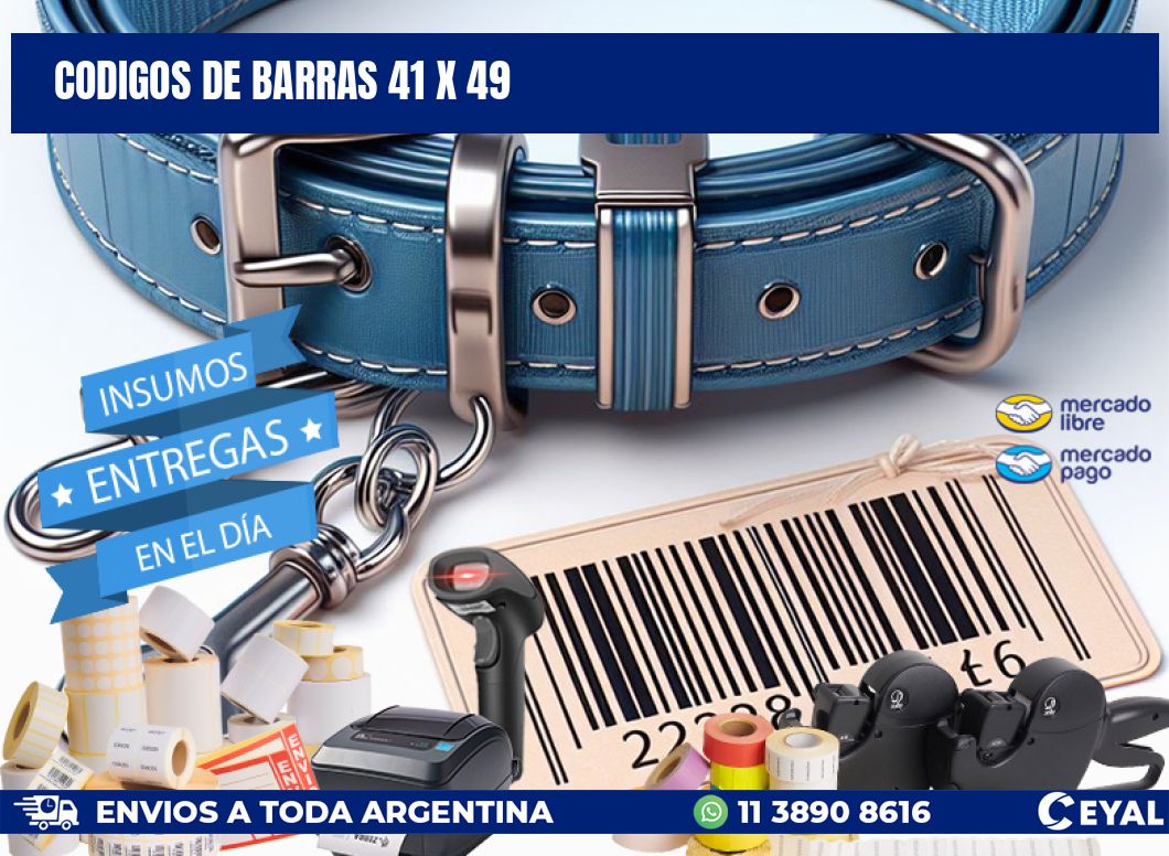 codigos de barras 41 x 49