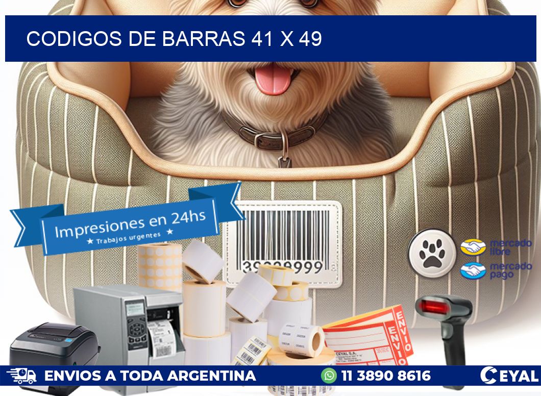 codigos de barras 41 x 49