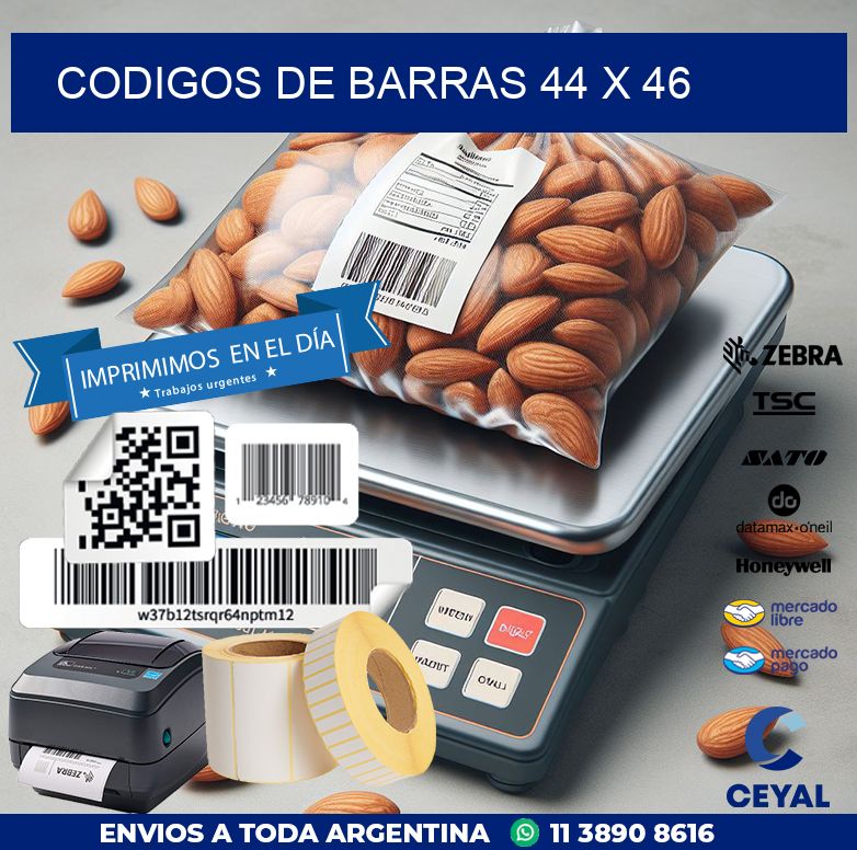 codigos de barras 44 x 46