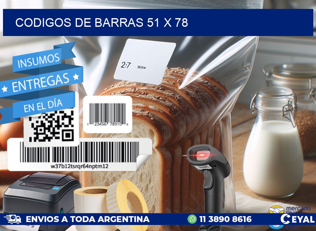 codigos de barras 51 x 78