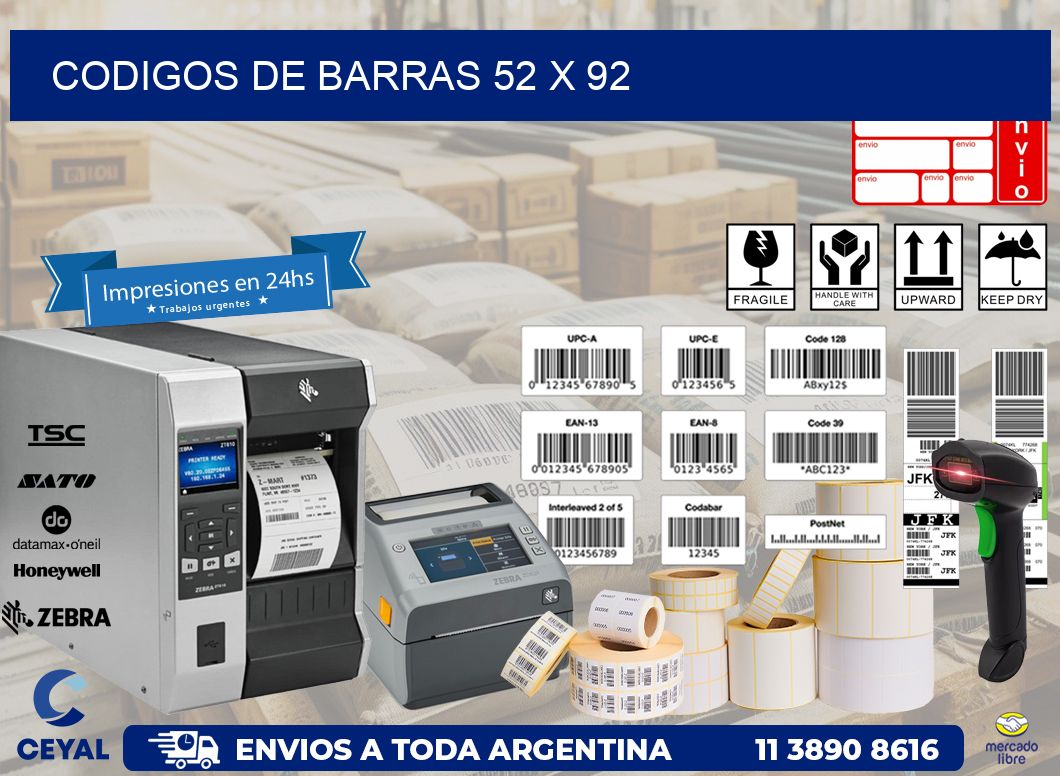 codigos de barras 52 x 92