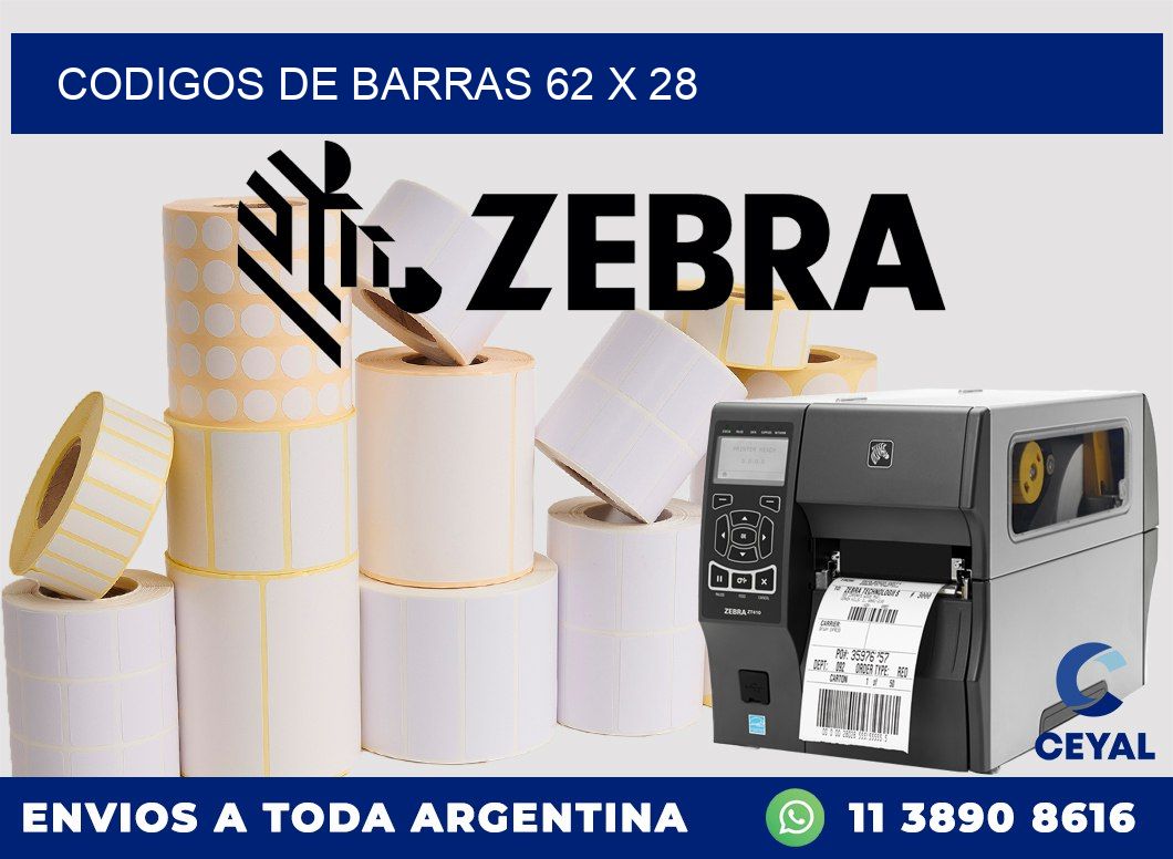 codigos de barras 62 x 28