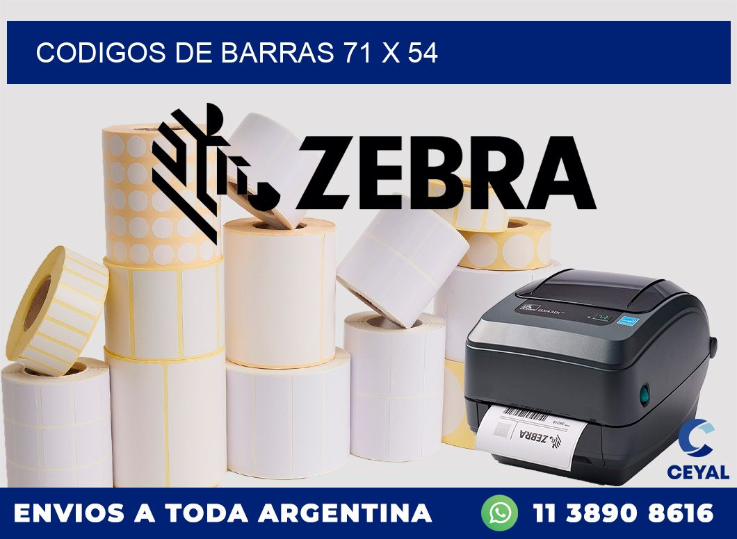 codigos de barras 71 x 54