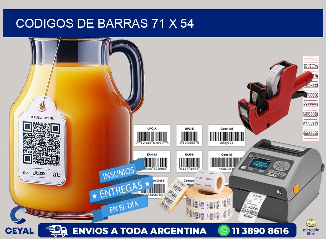 codigos de barras 71 x 54