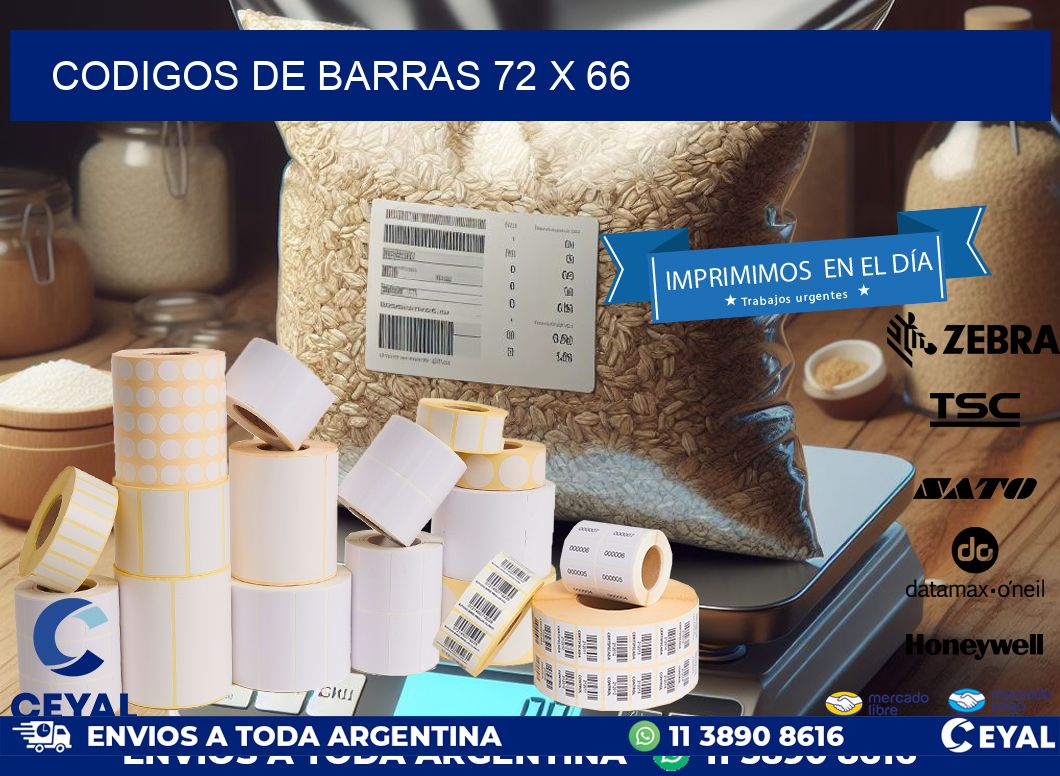 codigos de barras 72 x 66