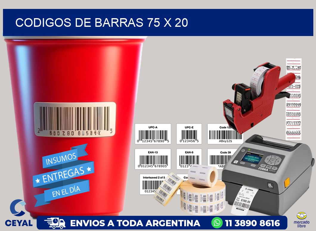 codigos de barras 75 x 20