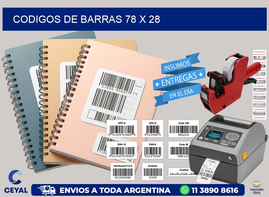 codigos de barras 78 x 28