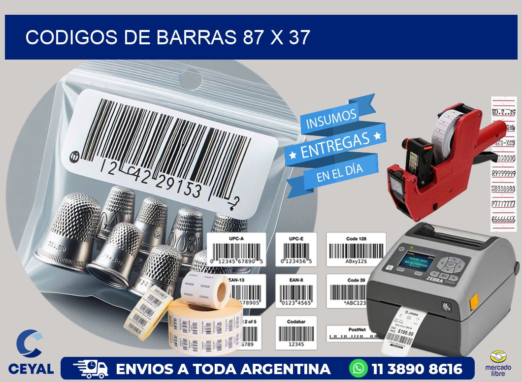 codigos de barras 87 x 37