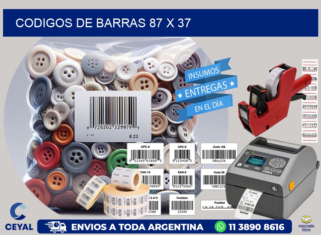 codigos de barras 87 x 37