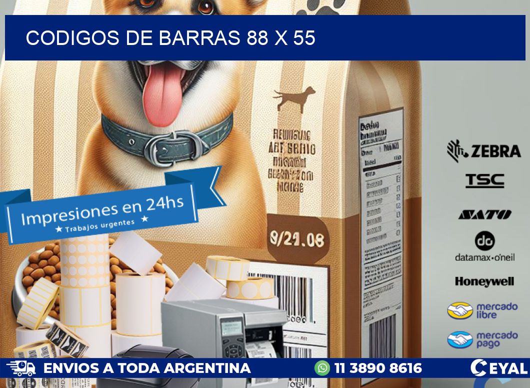 codigos de barras 88 x 55