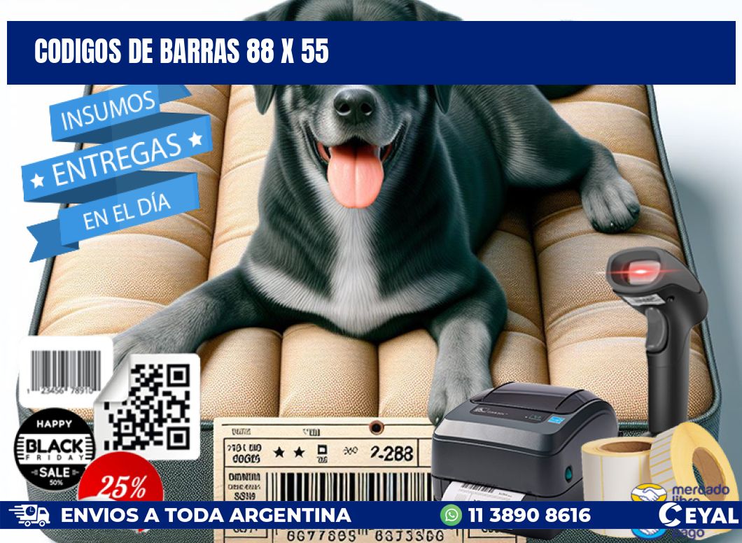 codigos de barras 88 x 55