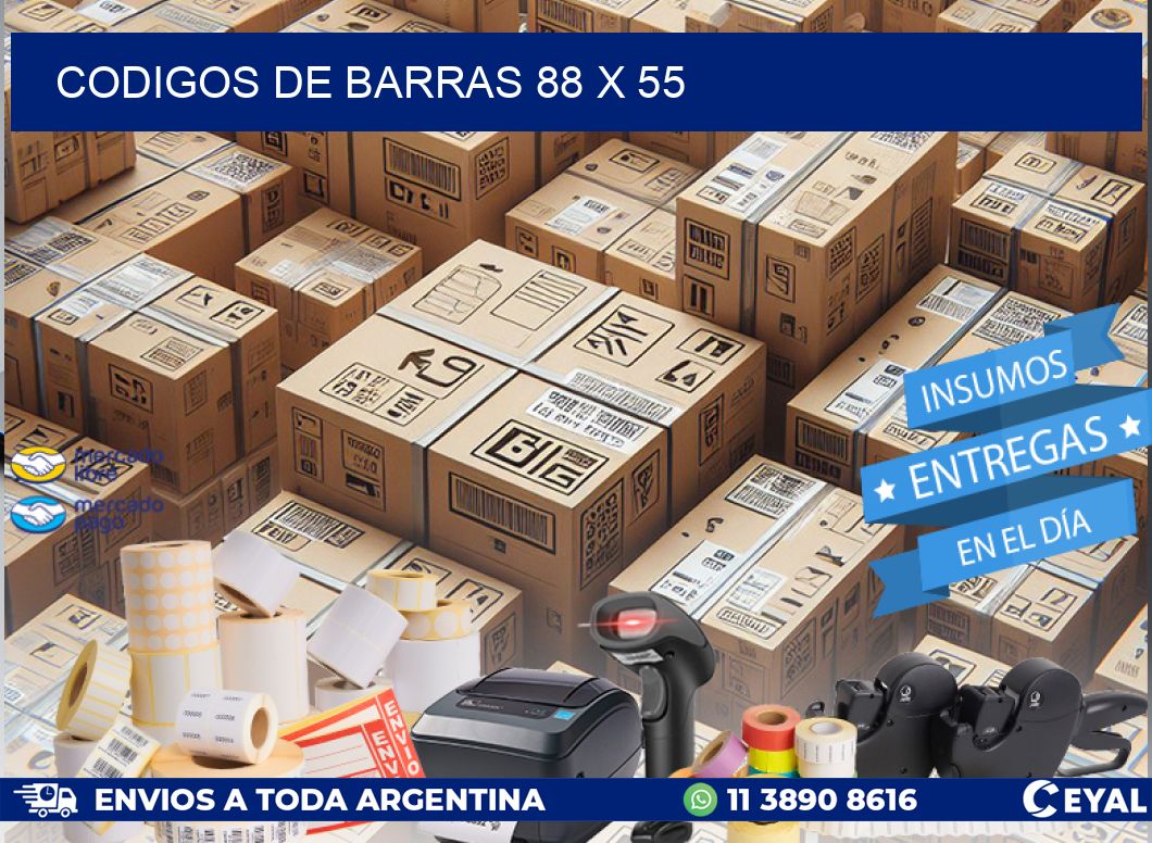 codigos de barras 88 x 55