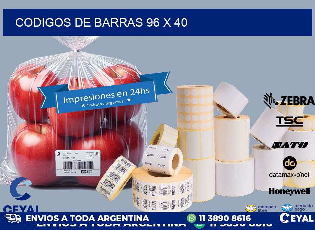 codigos de barras 96 x 40