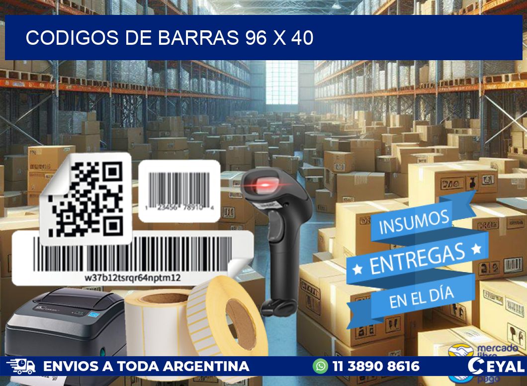 codigos de barras 96 x 40