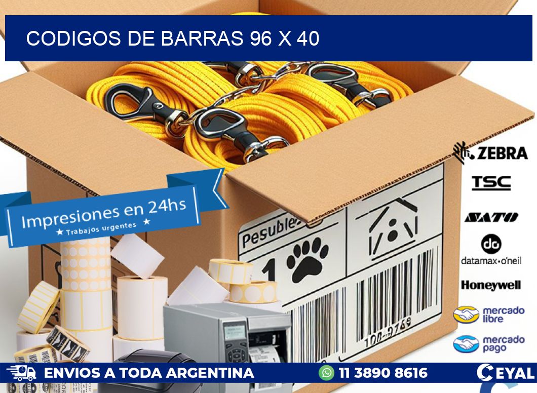 codigos de barras 96 x 40