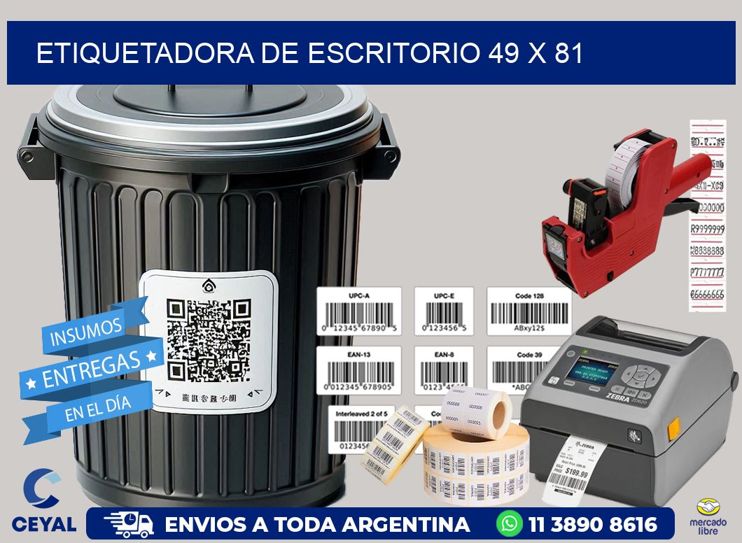 etiquetadora de escritorio 49 x 81