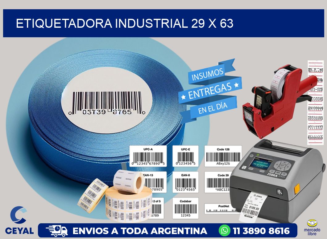 etiquetadora industrial 29 x 63