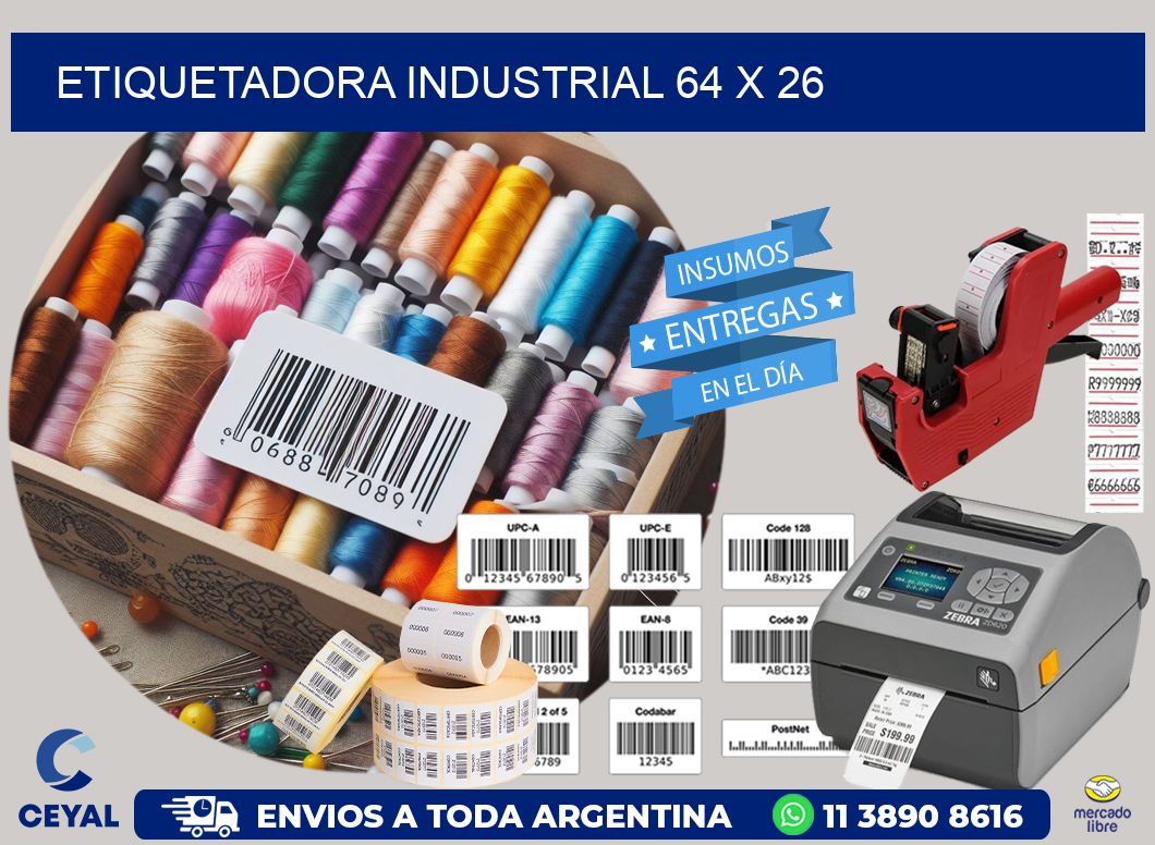 etiquetadora industrial 64 x 26