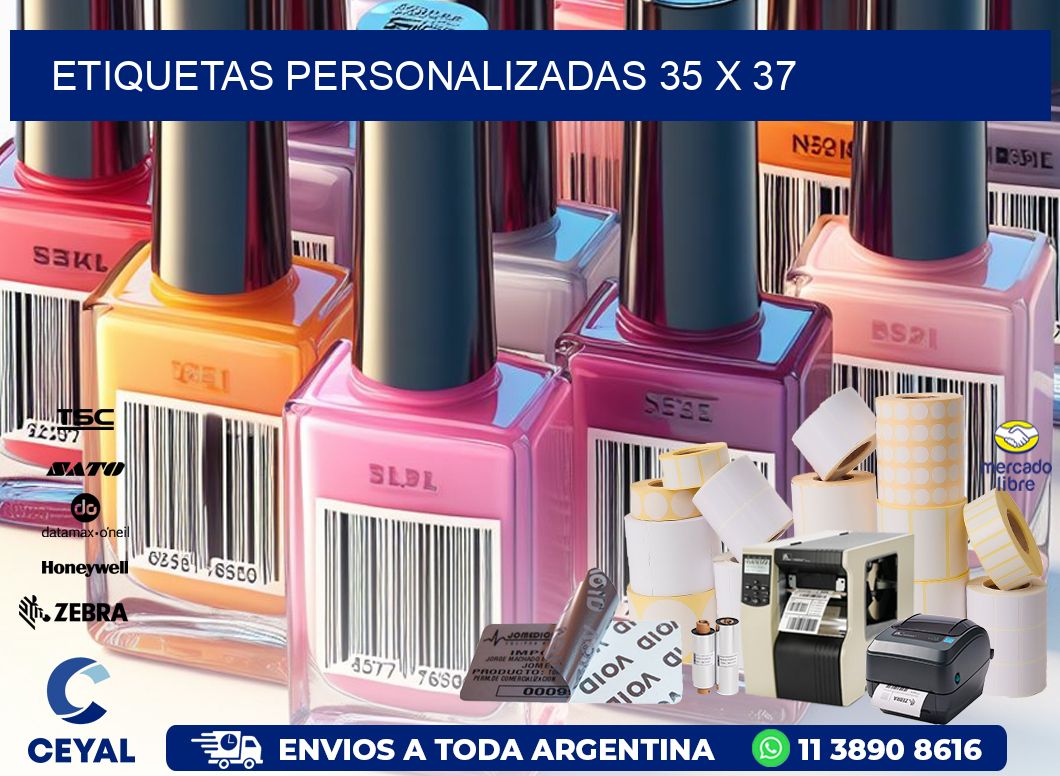 etiquetas personalizadas 35 x 37