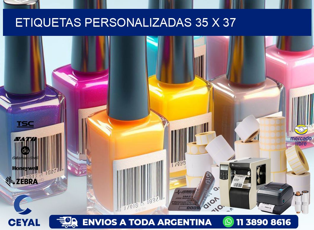 etiquetas personalizadas 35 x 37