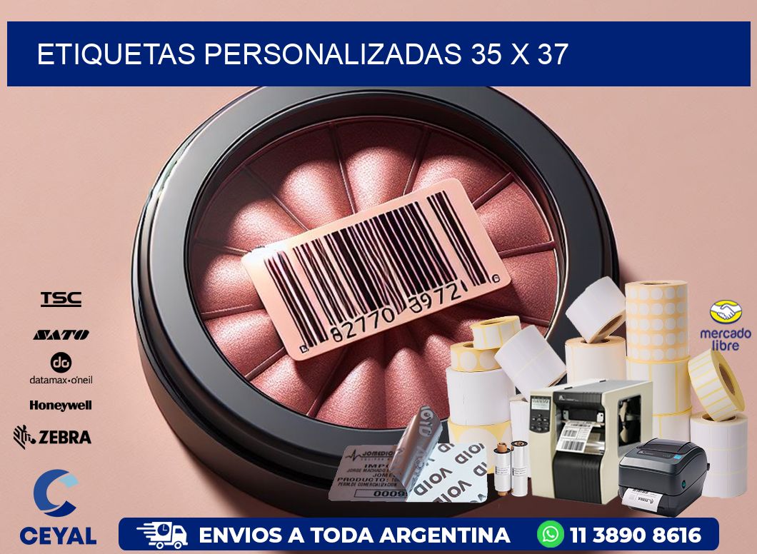 etiquetas personalizadas 35 x 37