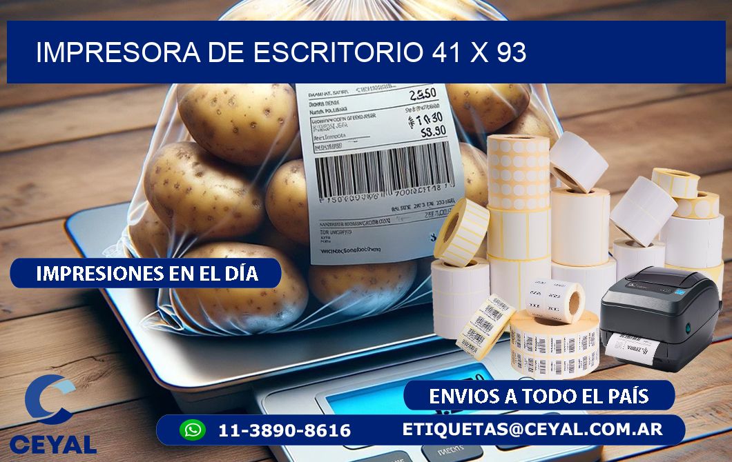 impresora de escritorio 41 x 93