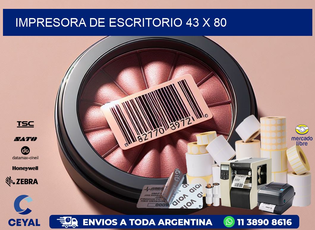 impresora de escritorio 43 x 80