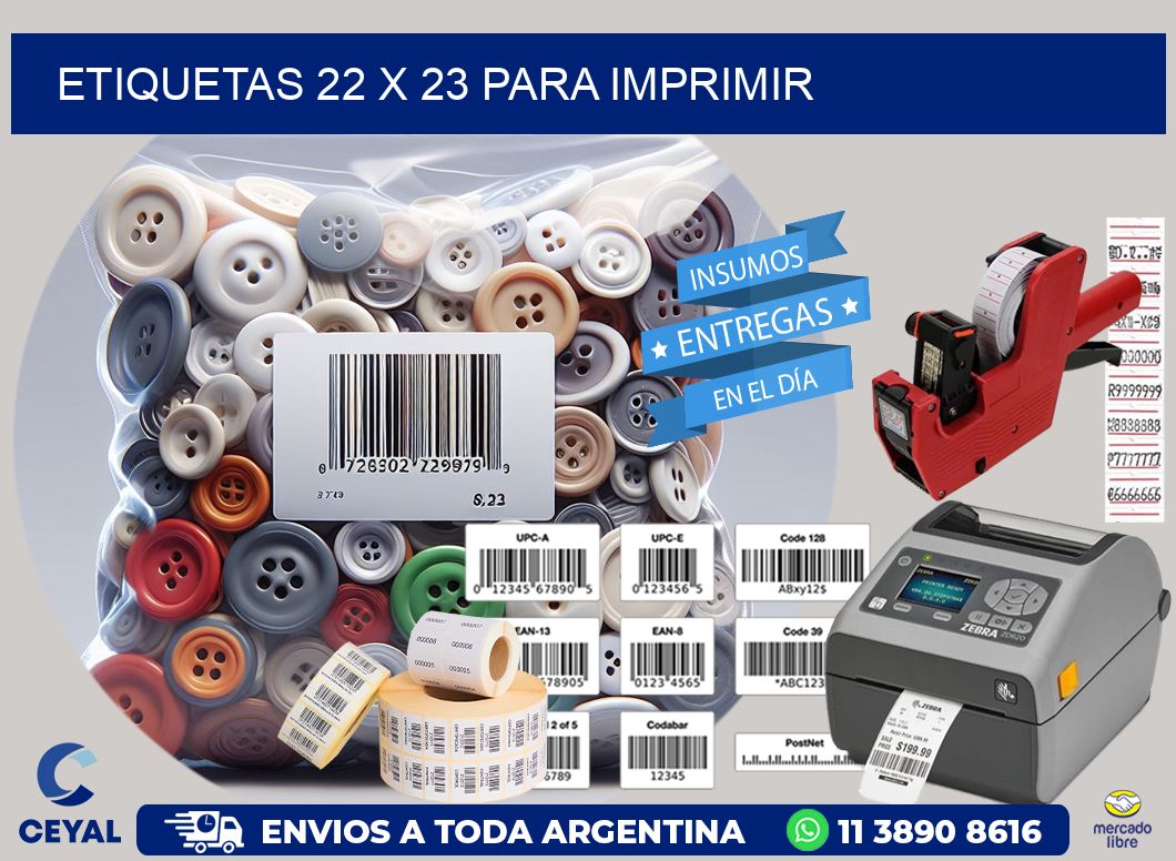 ETIQUETAS 22 x 23 PARA IMPRIMIR