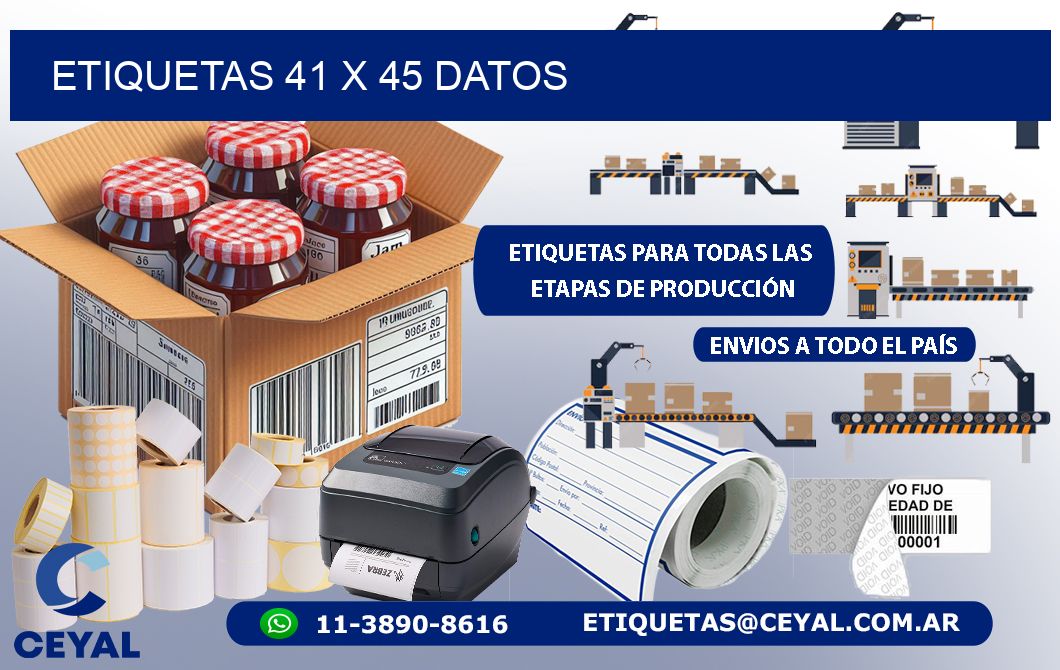 ETIQUETAS 41 x 45 DATOS