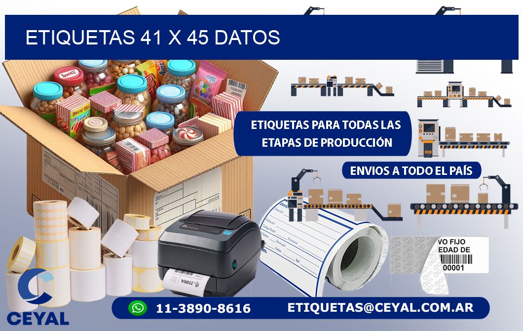 ETIQUETAS 41 x 45 DATOS