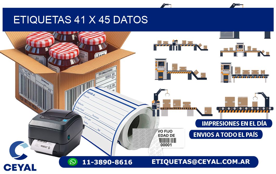 ETIQUETAS 41 x 45 DATOS