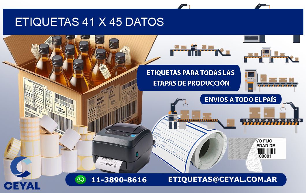 ETIQUETAS 41 x 45 DATOS