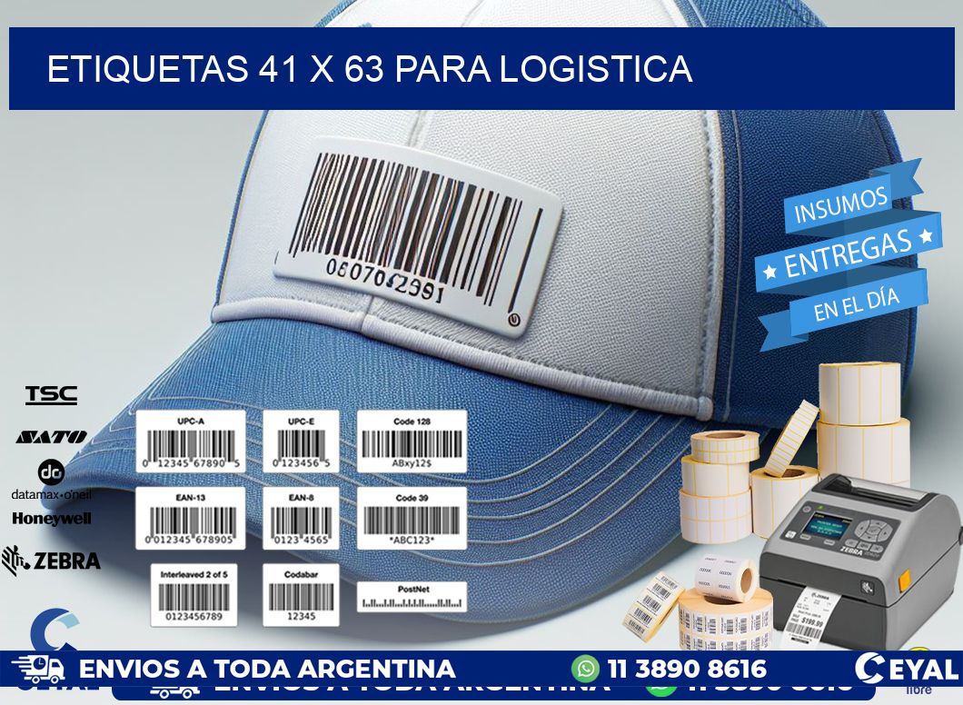 ETIQUETAS 41 x 63 PARA LOGISTICA