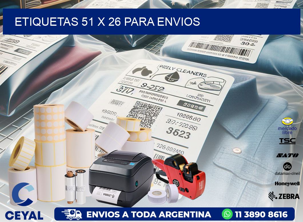 ETIQUETAS 51 x 26 PARA ENVIOS