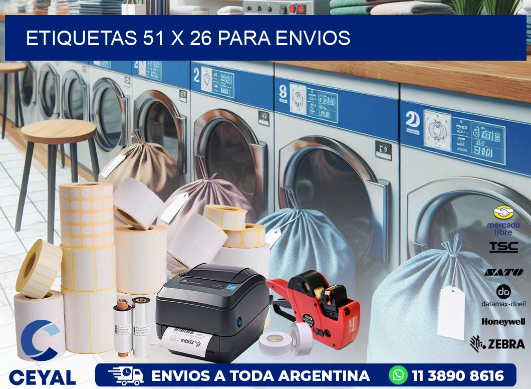 ETIQUETAS 51 x 26 PARA ENVIOS