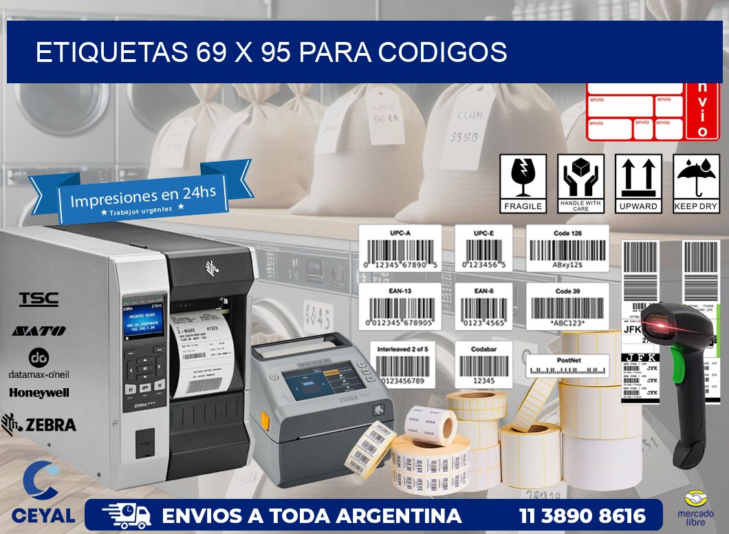 ETIQUETAS 69 x 95 PARA CODIGOS