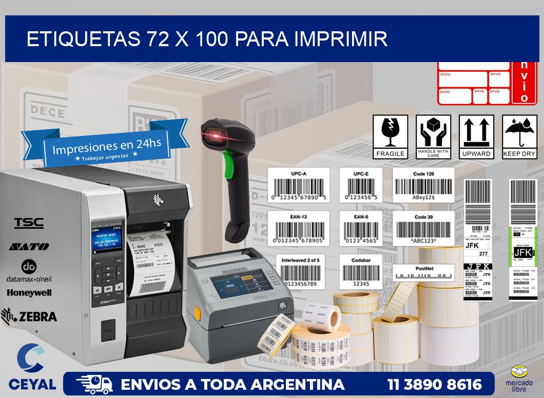 ETIQUETAS 72 x 100 PARA IMPRIMIR