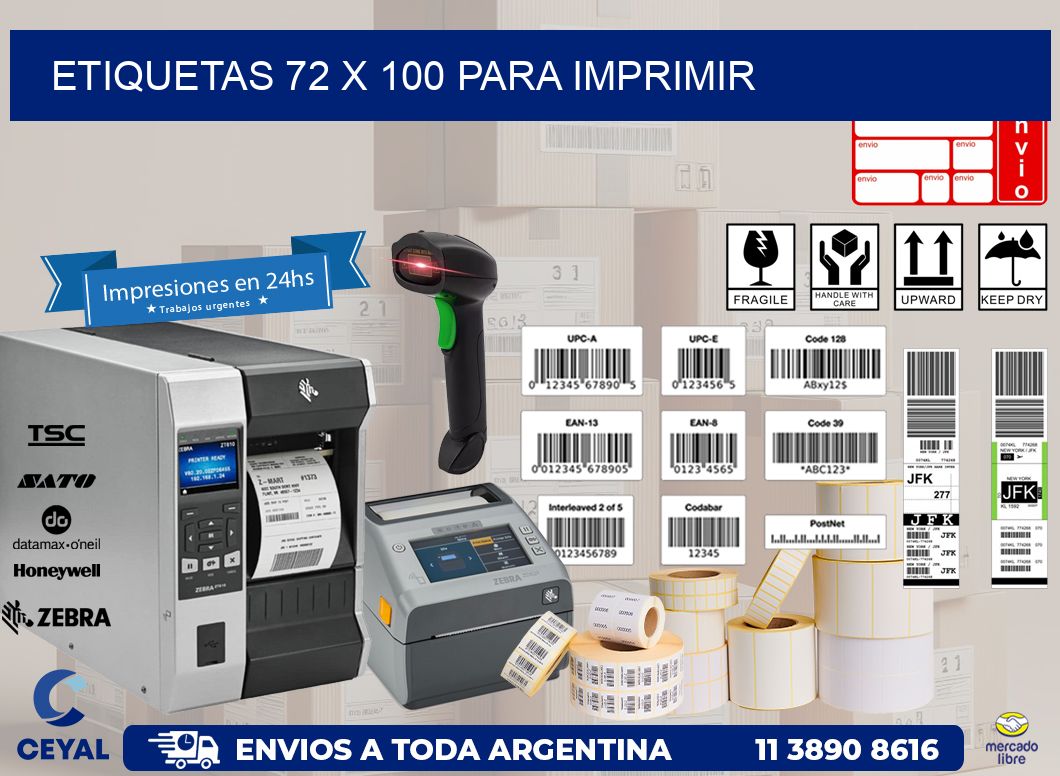 ETIQUETAS 72 x 100 PARA IMPRIMIR