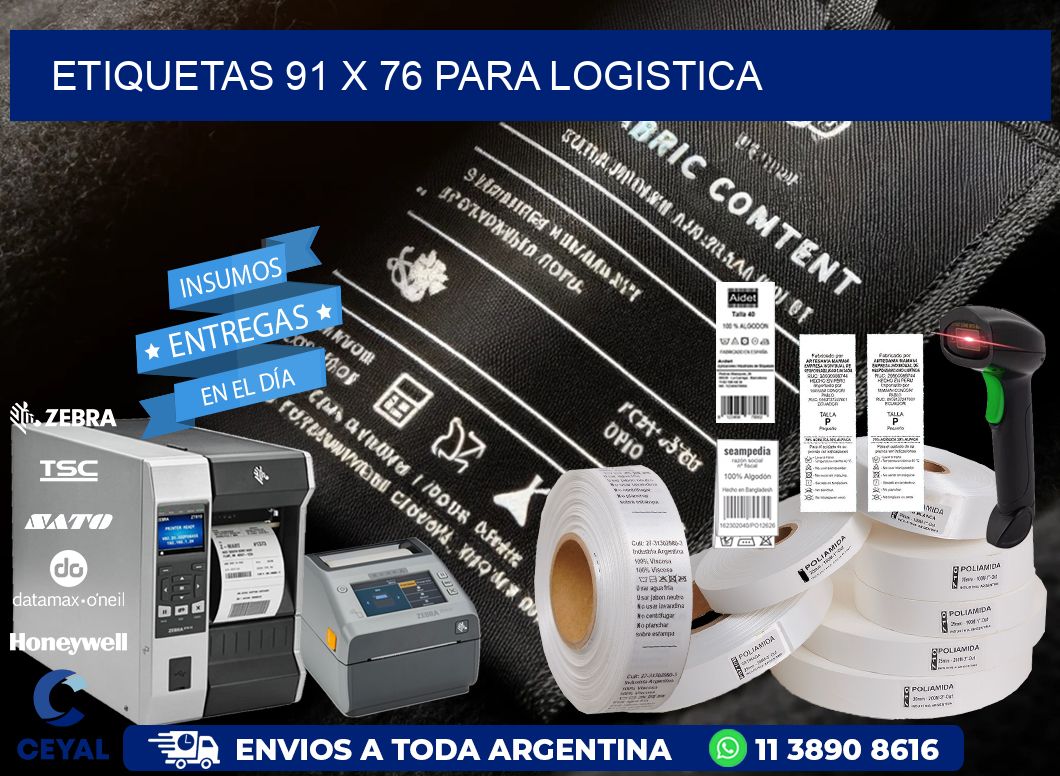 ETIQUETAS 91 x 76 PARA LOGISTICA