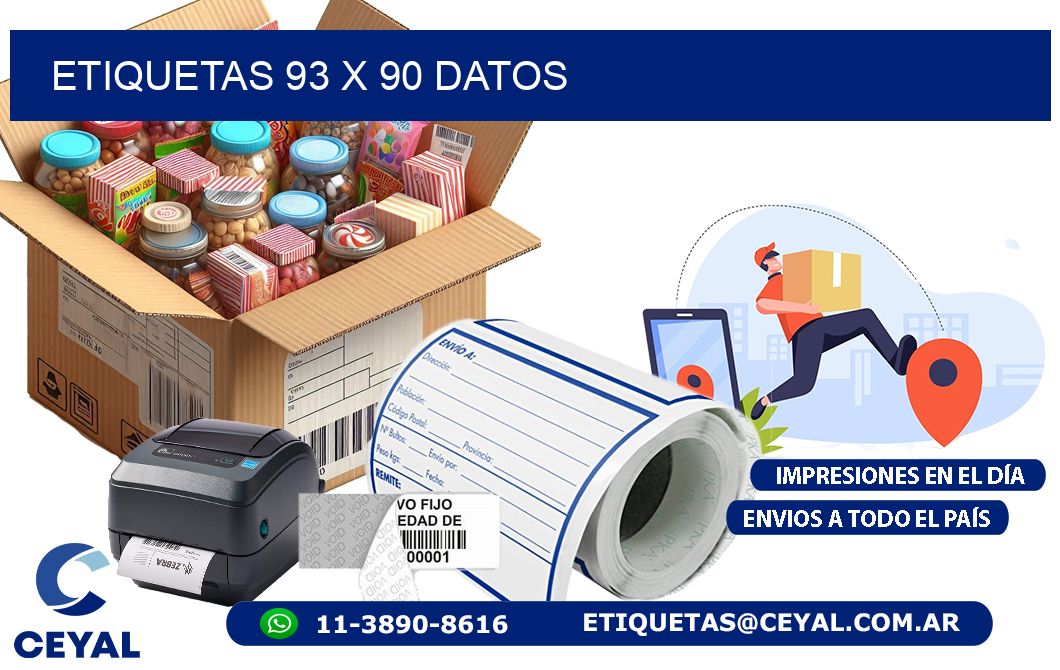 ETIQUETAS 93 x 90 DATOS