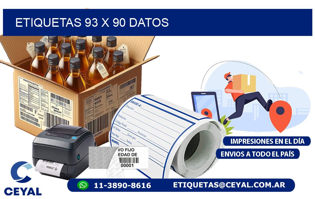 ETIQUETAS 93 x 90 DATOS