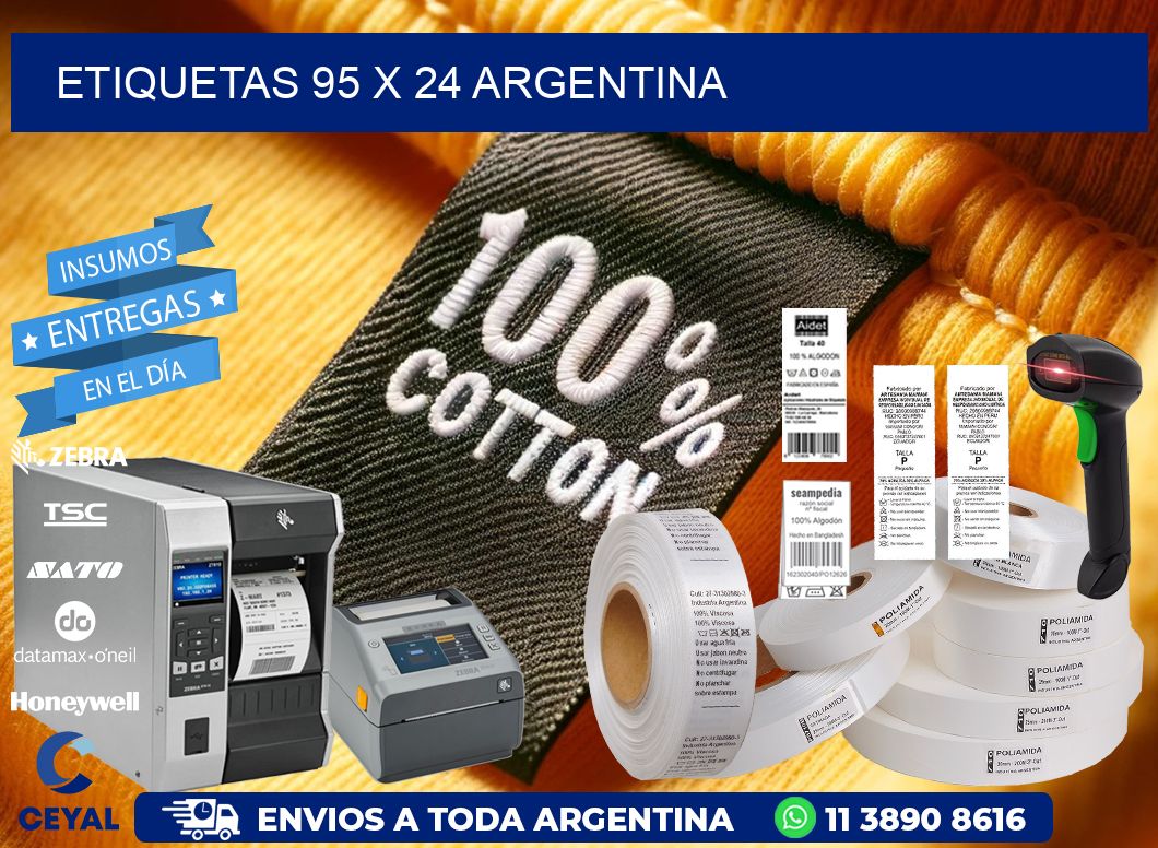 ETIQUETAS 95 x 24 ARGENTINA