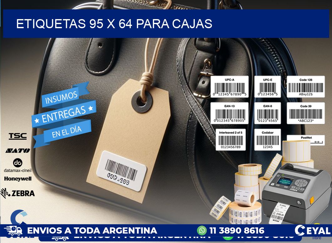 ETIQUETAS 95 x 64 PARA CAJAS