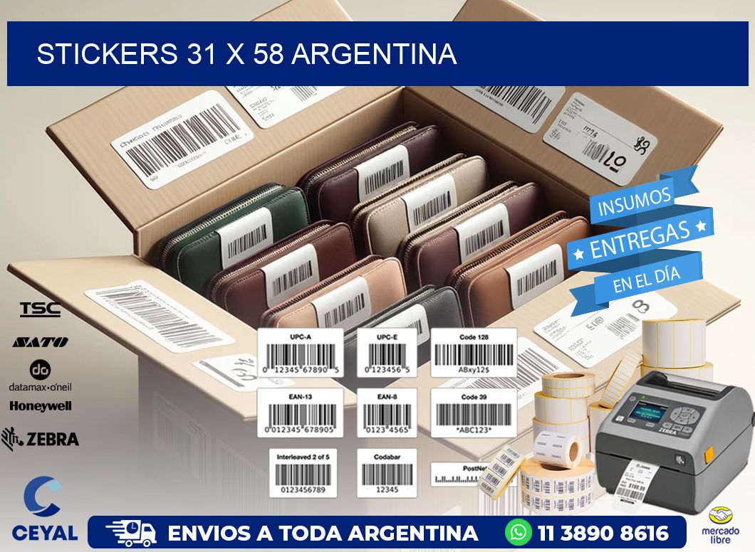 STICKERS 31 x 58 ARGENTINA