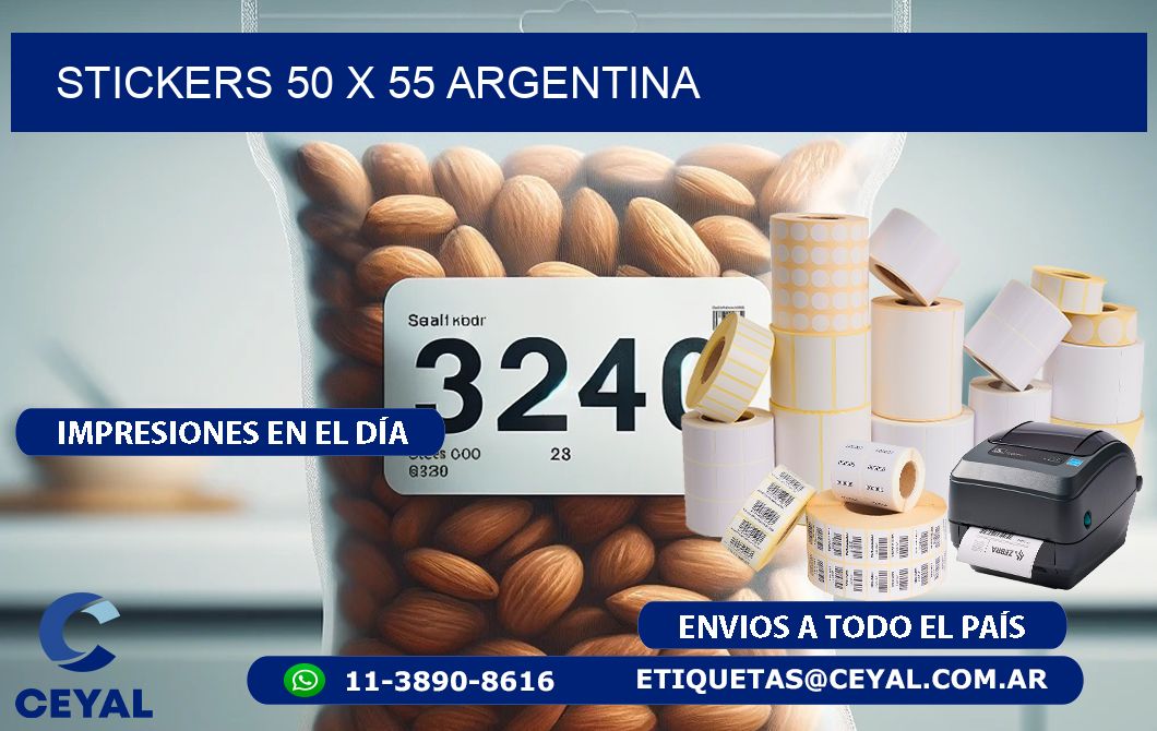 STICKERS 50 x 55 ARGENTINA